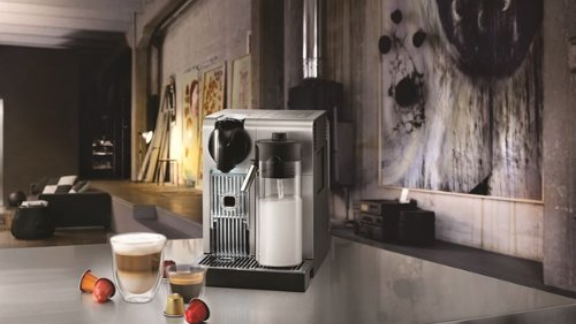 Nespresso Lattissima Pro Original Espresso Machine with Milk Frother by De’Longhi, 10.8″ L x 7.6″ W x 13″ H, Silver